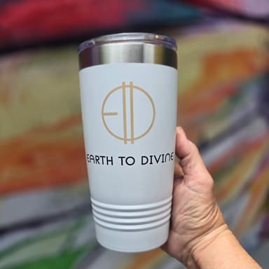Earth to Divine branded drinkware