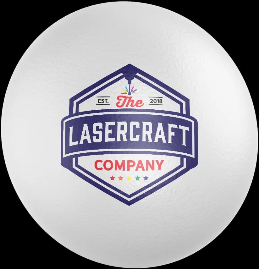 Custom printed ping pong ball with full-color UV print