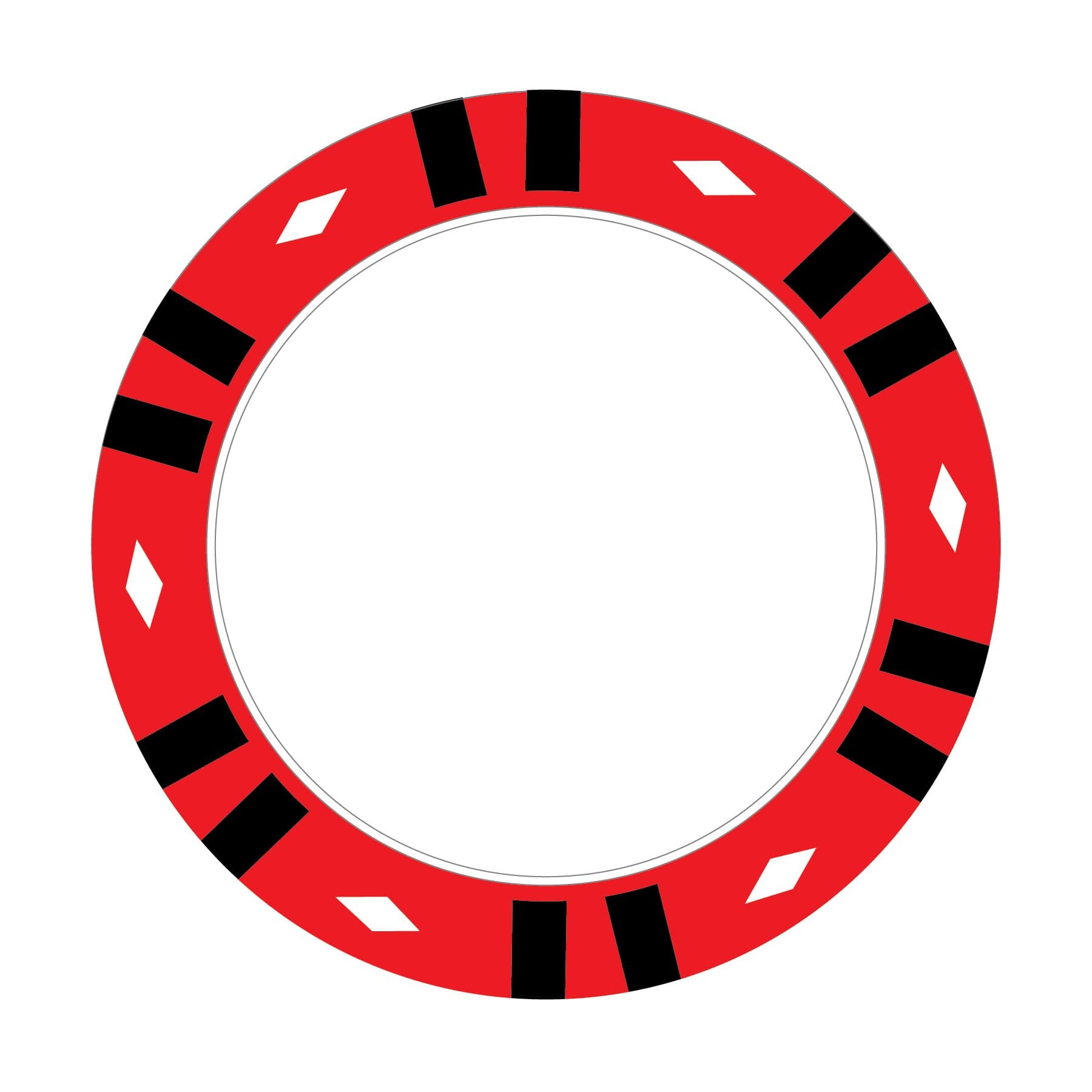 Red Custom Printed 12-Stripe Poker Chips Set of 20 - Full Color Logo Poker Chip - Custom Print Poker Chip - Logo Golf Ball Marker - Custom Drink Tokens (Copy)