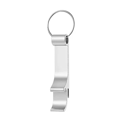 silver bottle-opener keyring