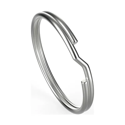 silver split key ring